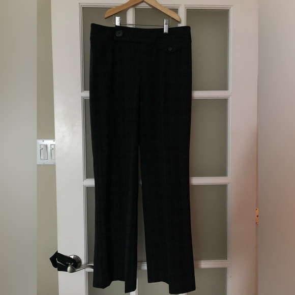 Nine West  Cyndi-Rella Black Check Dress Pant - Picture 2 of 4